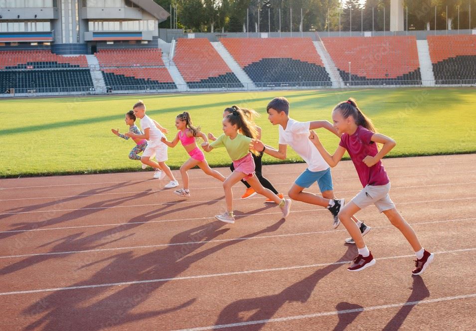 Kids running