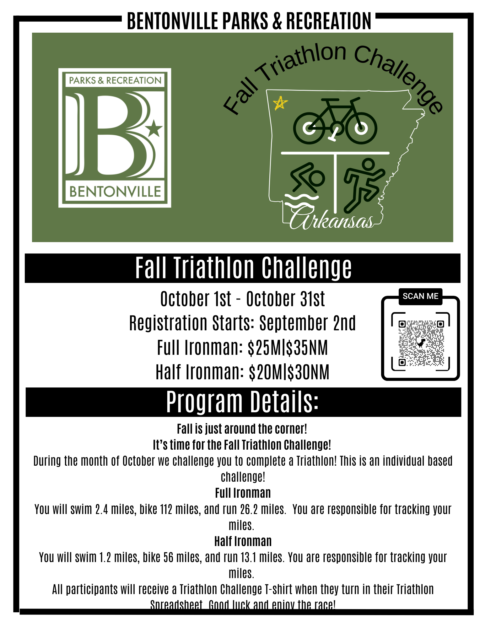 Bentonville Community Center Fall Triathlon Challenge (1)
