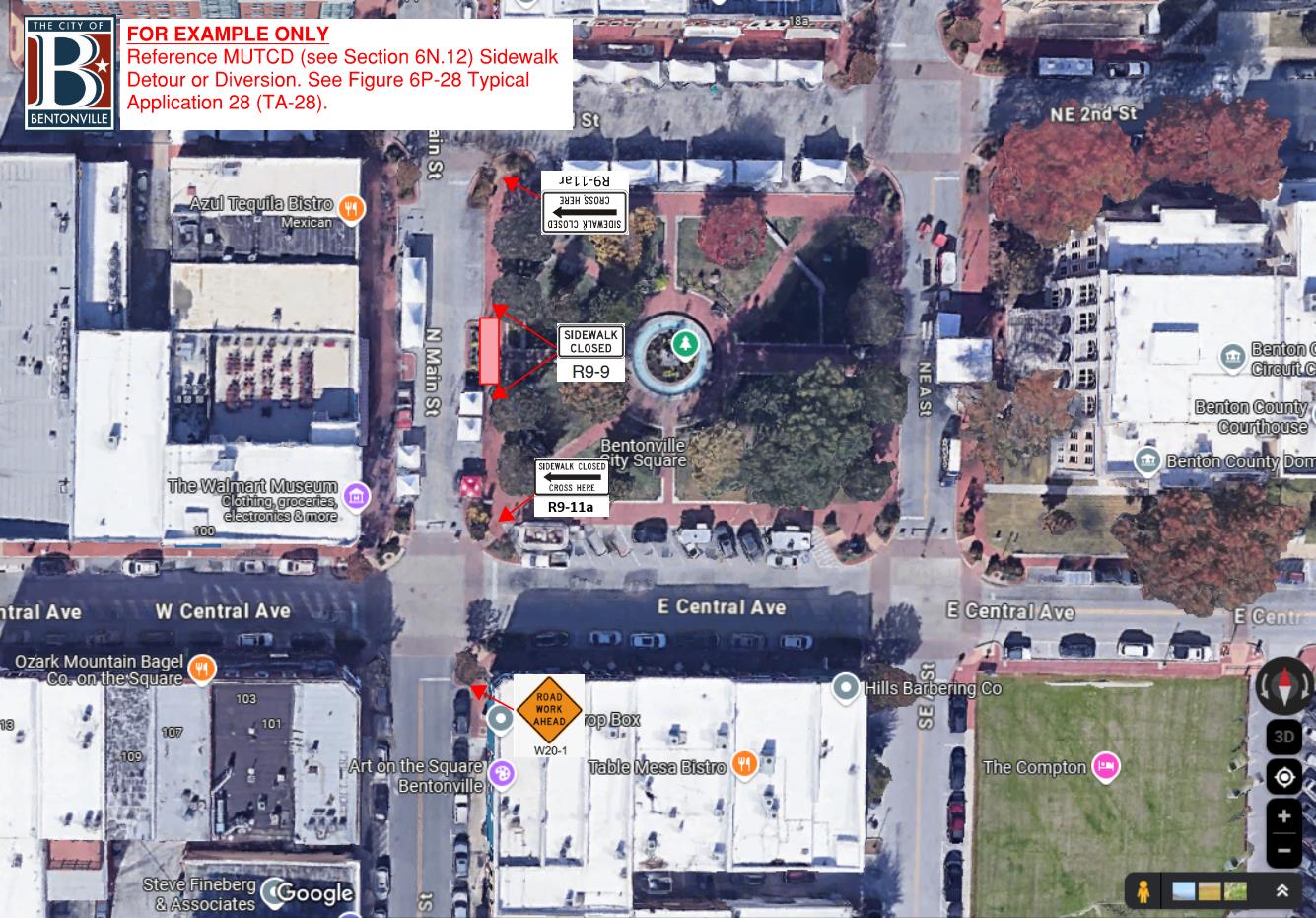 Minimum - Sidewalk Detour TA-28