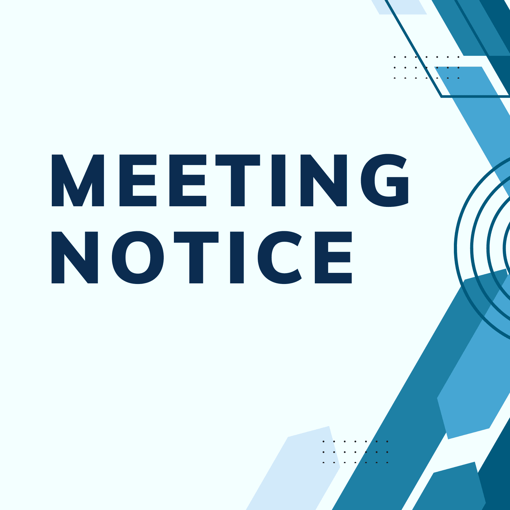 Meeting Notice