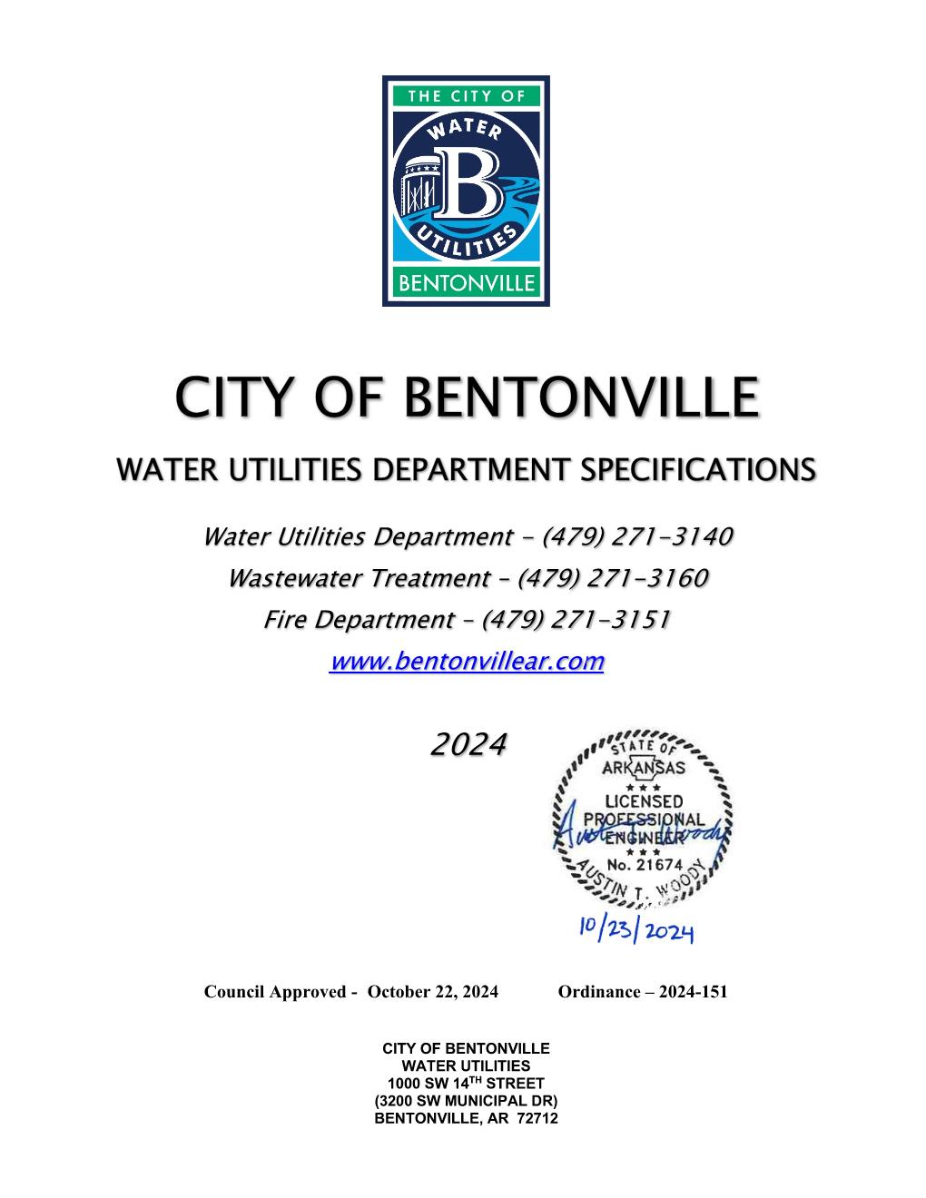 2024 BWU Specs Cover with Ordinance