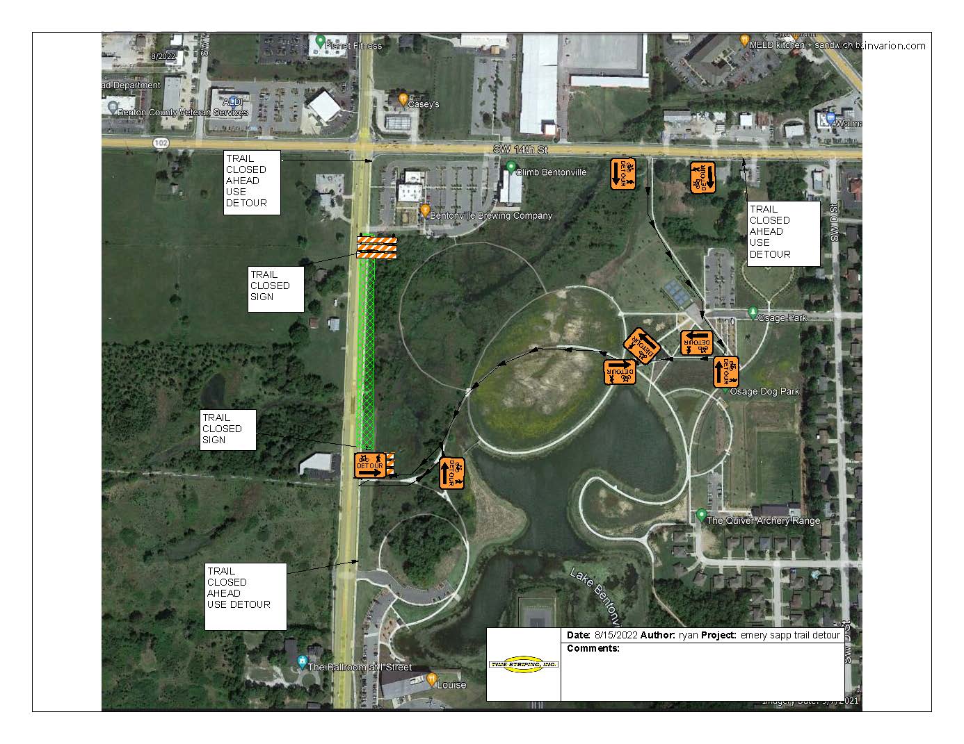 Emery Sapp Trail Detour