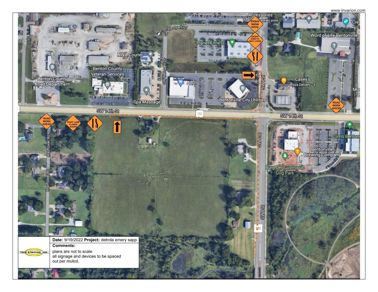 I-14 Subd Lane Closure