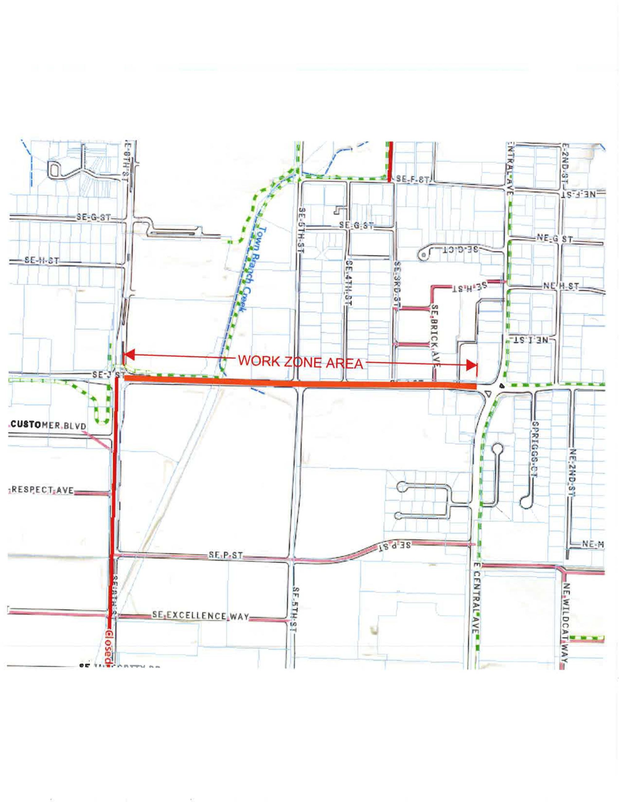 SE J STREET MAP