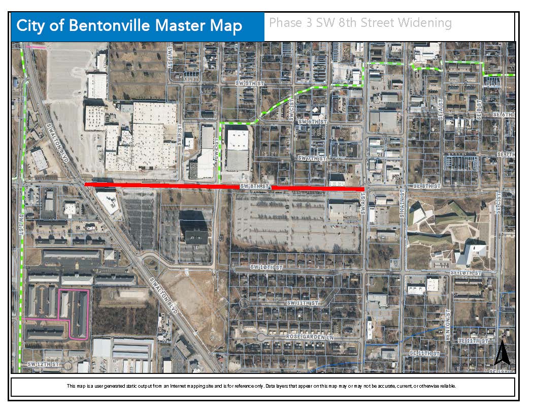SW 8th ST - PH3 Closure Map
