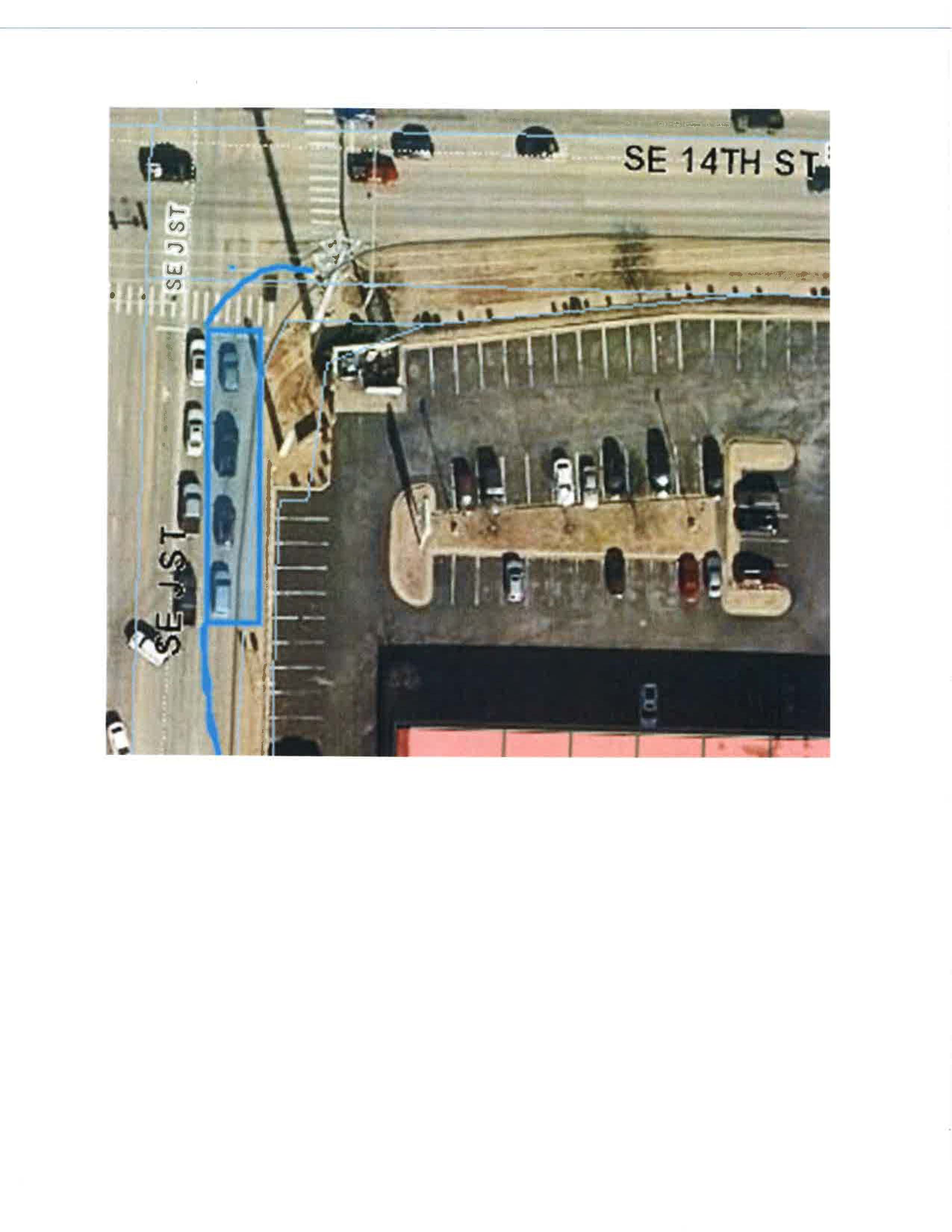 PRESS RELEASE MAP - SE J STREET LANE CLOSURE