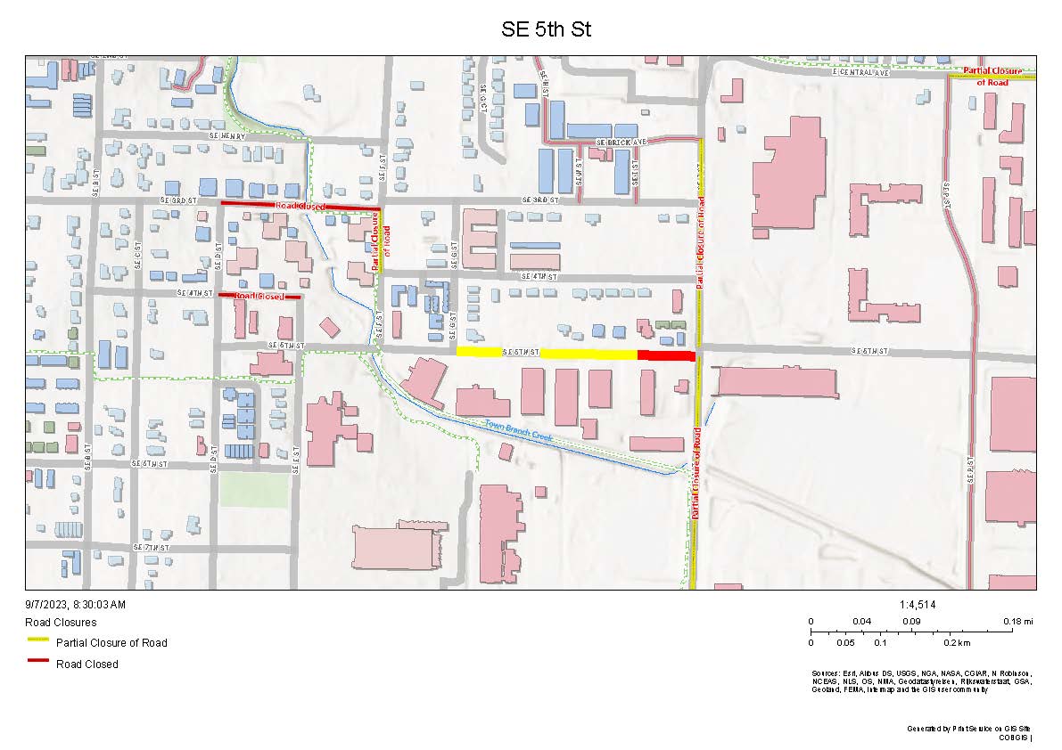 SE 5th St - Vicinity Map