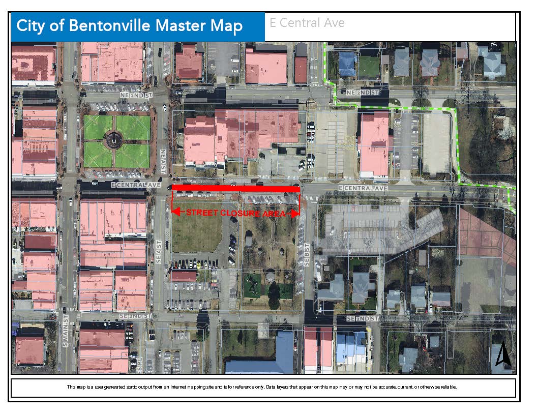 E Central Ave - Street Closure for Brick Pavers