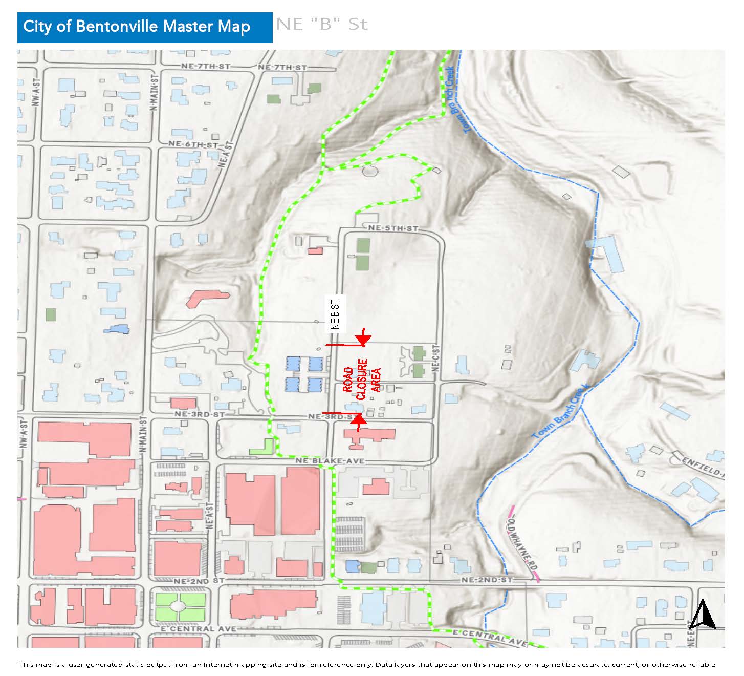 NE B St - Road Closure 2 2 21
