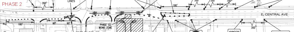 E Central Ave pp21-0003 Lane Closure Phase 2