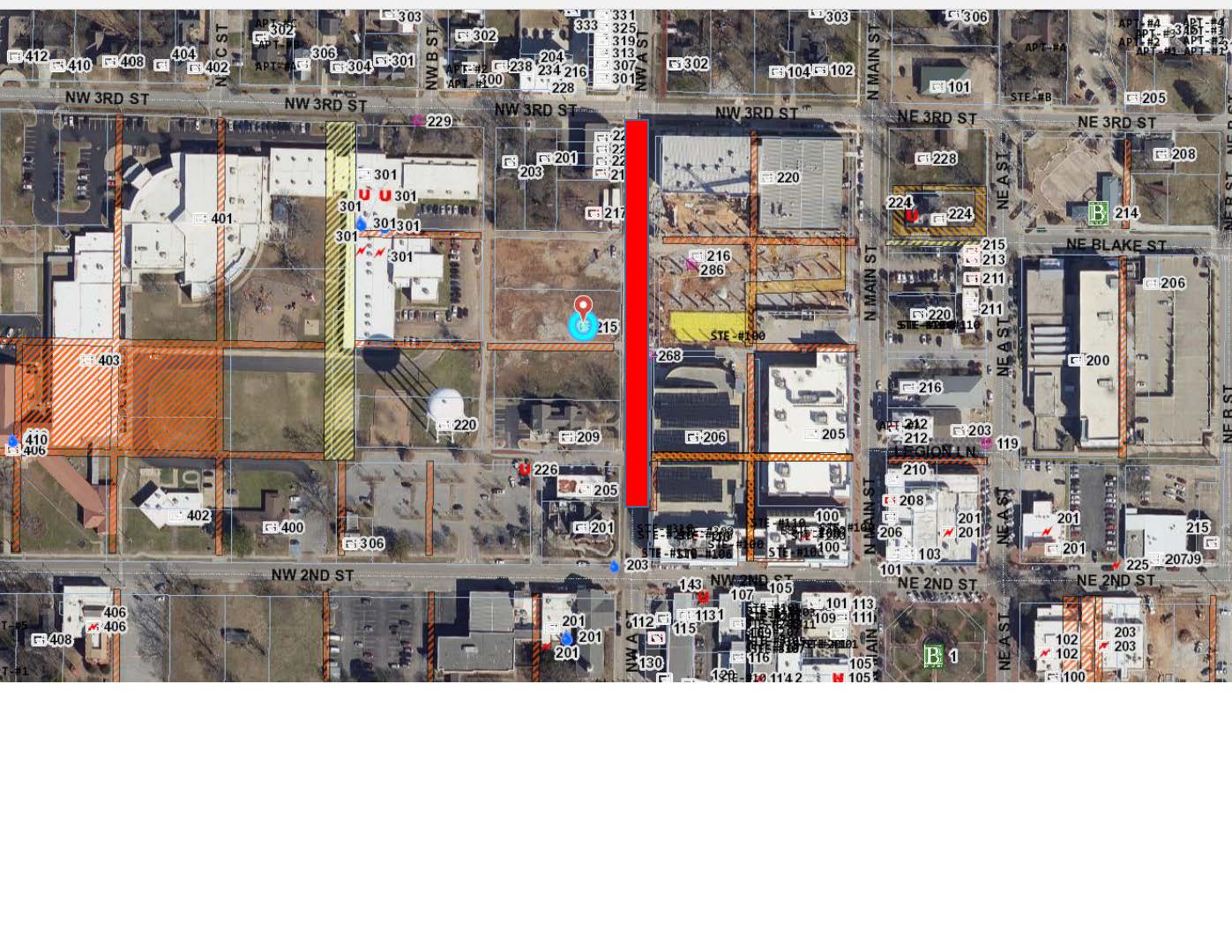 Peloton Office - NW A St Closure Map2